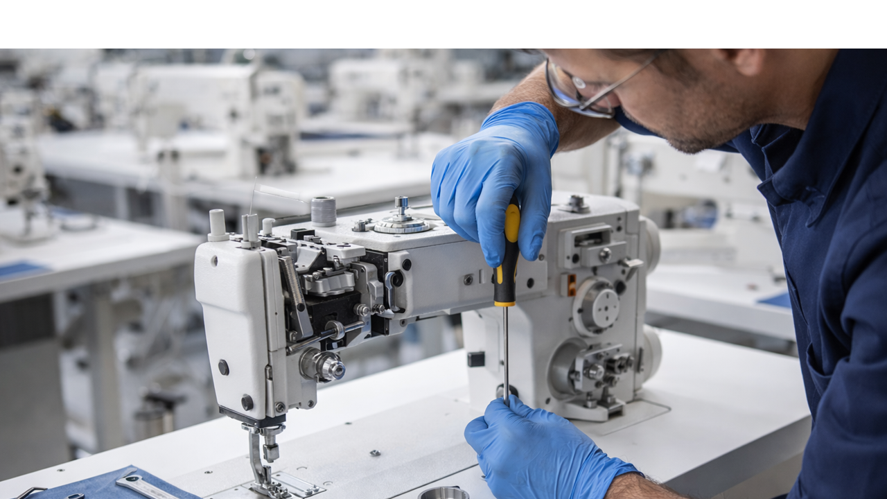 MANUTENÇÃO DE MÁQUINAS DE COSTURA INDUSTRIAIS